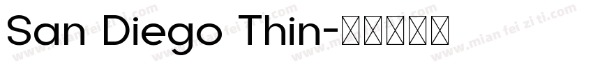 San Diego Thin字体转换